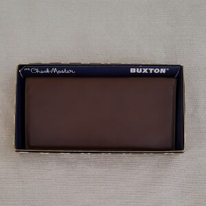 Buxton Vintage Leather Check Master